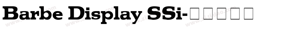 Barbe Display SSi字体转换